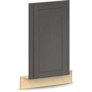 RELIABILT Parkstone II Corner Sink Front, Slate Stained, 36" W, 1 Door, Fully Assembled - 641079 | Lowe's Pro Supply
